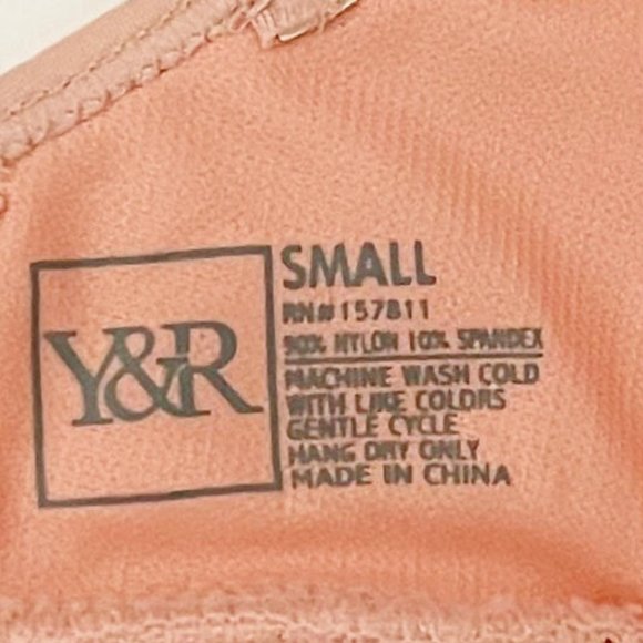 Young & Reckless Small Peach Pink Strappy Sports Bra NEW WITH TAGS - Picture 5 of 6